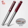 Luxury Top Crystal Metal Roller Ball Pen con Rose Gold Tirm para hombres Suministros de oficinas de negocios ejecutivos